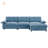 Versatile Sectional Sofa with Detachable Ottoman, Multi-Functional Armrest, and Tufted Design for Modern Living-548336579
