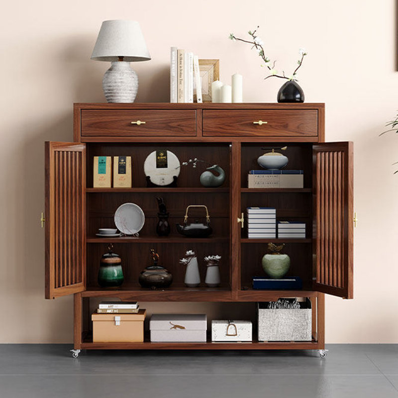 Classic solid wood storage shoe cabinet