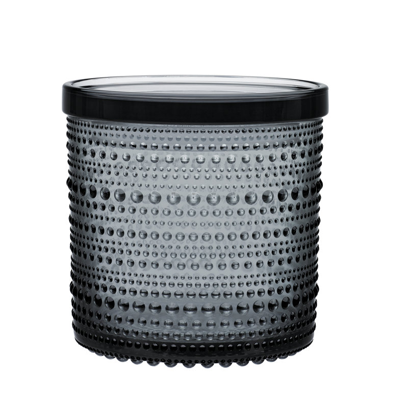 Kastehelmi Storage Jar, 4.5" H x 4.5" W x 4.5" D, Clear