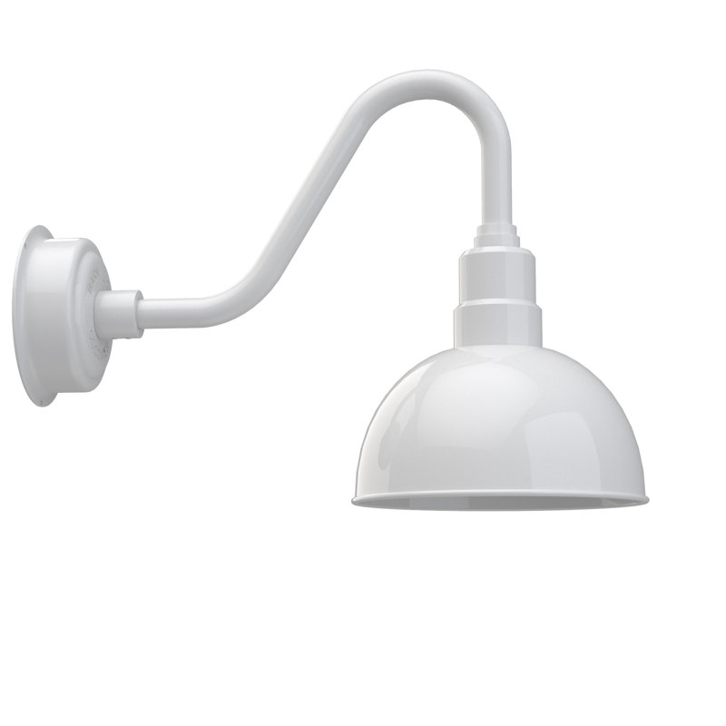 Wall Light, White, 15.62" H x 10" W x 21.25" D