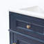 Meuble-lavabo sur pied avec lavabo en céramique, porte à fermeture amortie et pieds en bois massif, style français, bleu-901538481-901538482