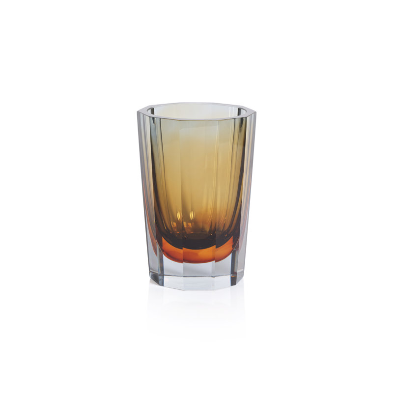Vase en verre Combin, H 6,75 po x l 4,75 po x P 4,75 po