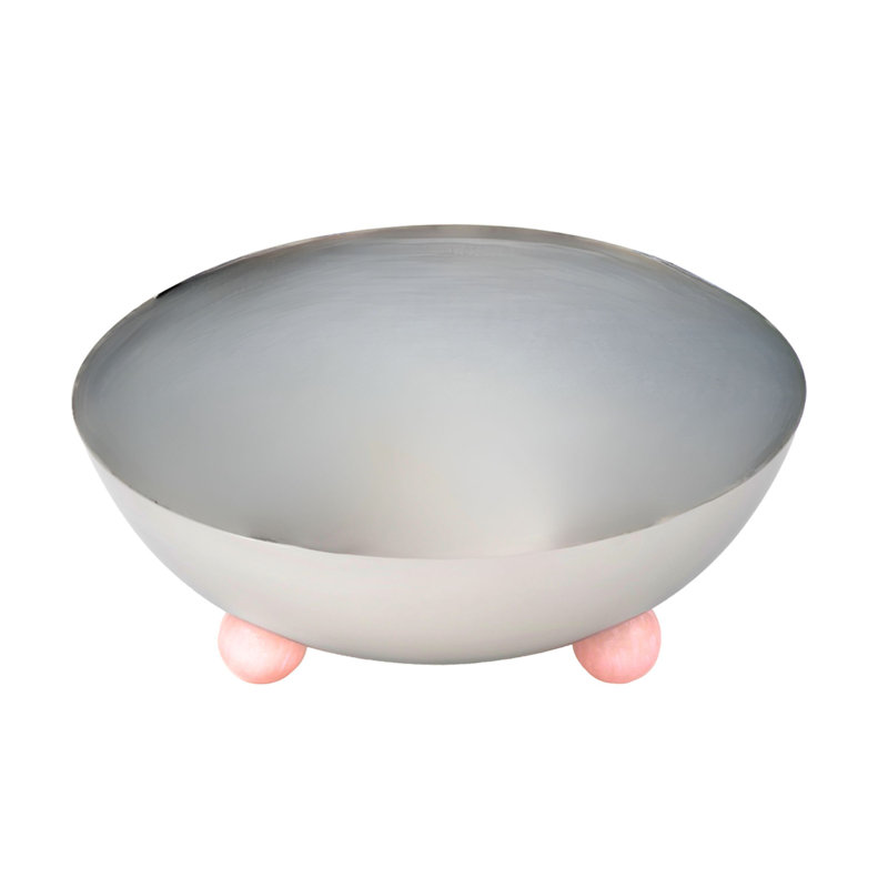 Bol à fruits Temari, Argent / rose, 11.87