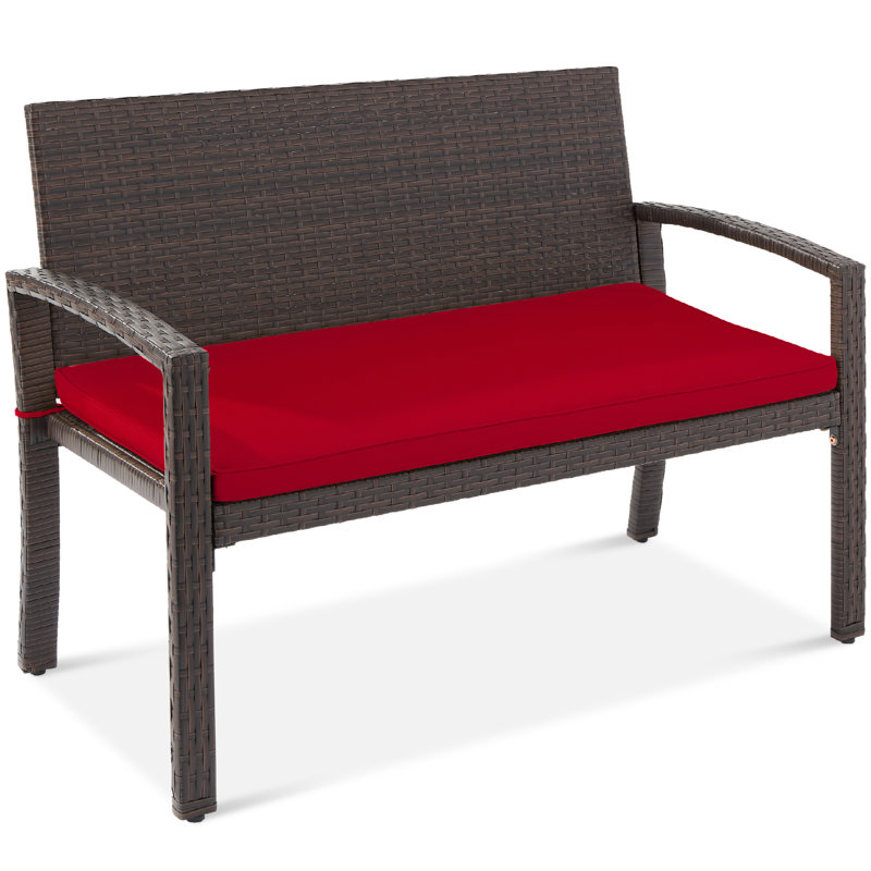 Banc de pique-nique Nethra, Brun, Rouge