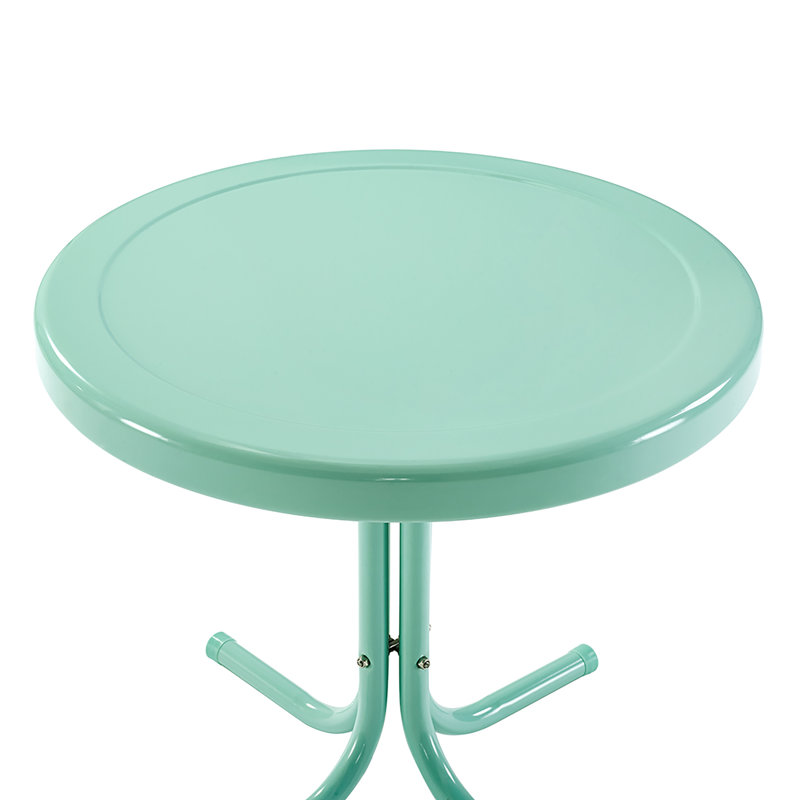Table d'appoint en acier Burley, Lustre turquoise