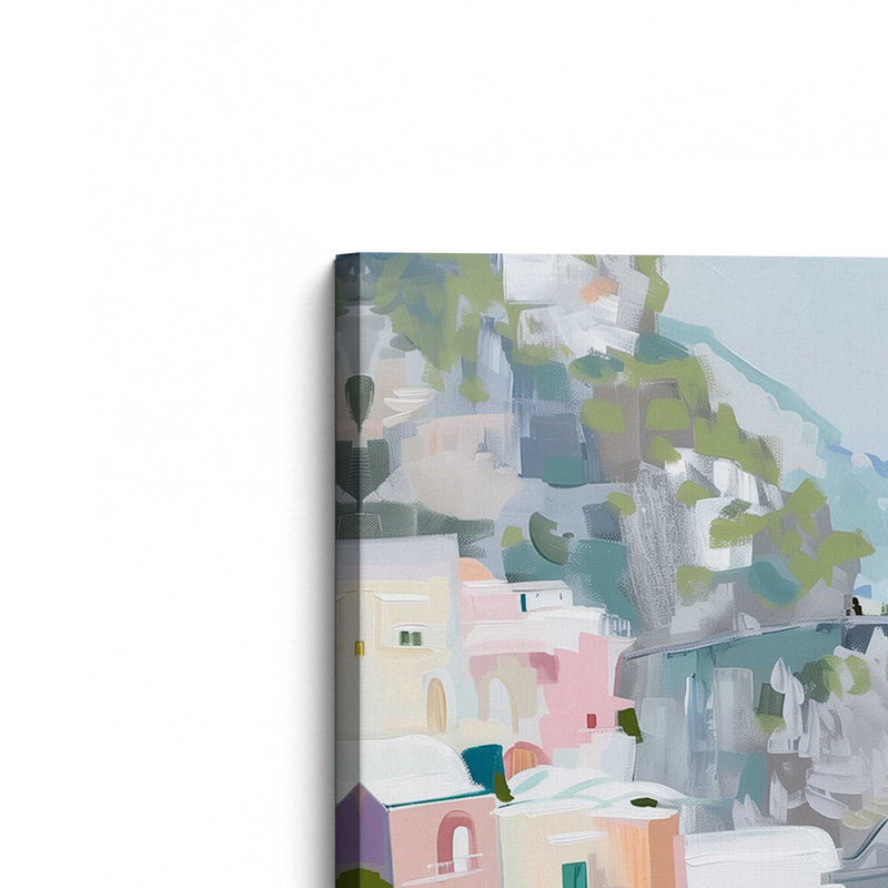 Coastal Village Glow I, H 36 po x l 24 po, Toile tendue, Toile tendue