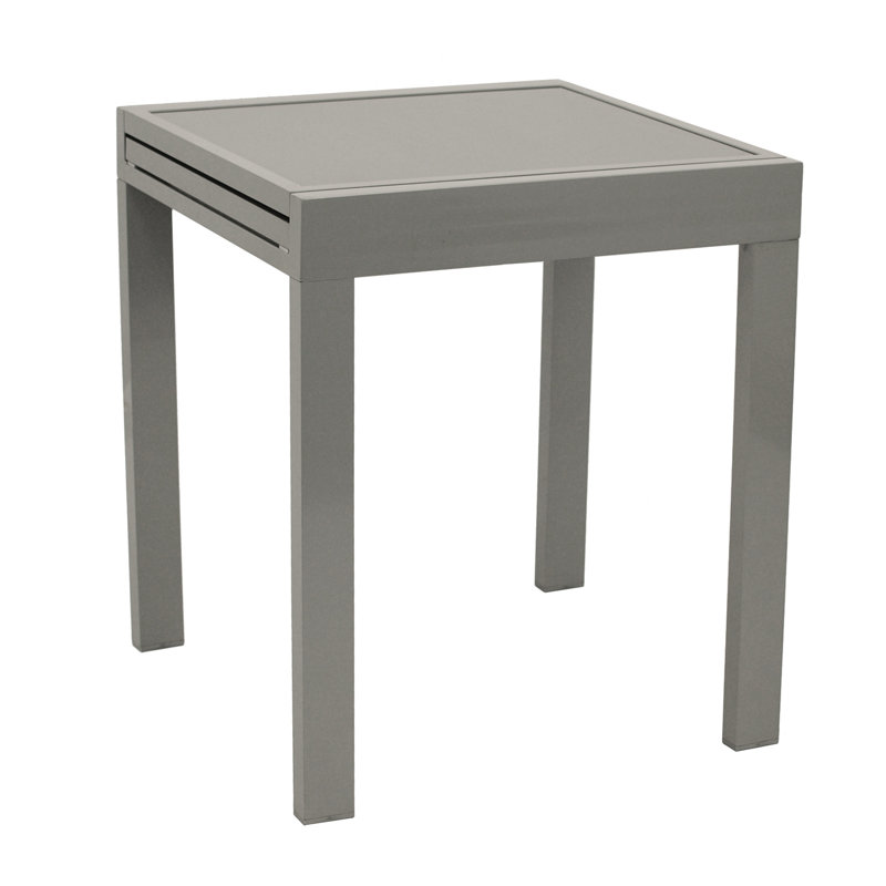 Courtenay Rectangular Glass Outdoor Dining Table - 65 cm W 65 cm D