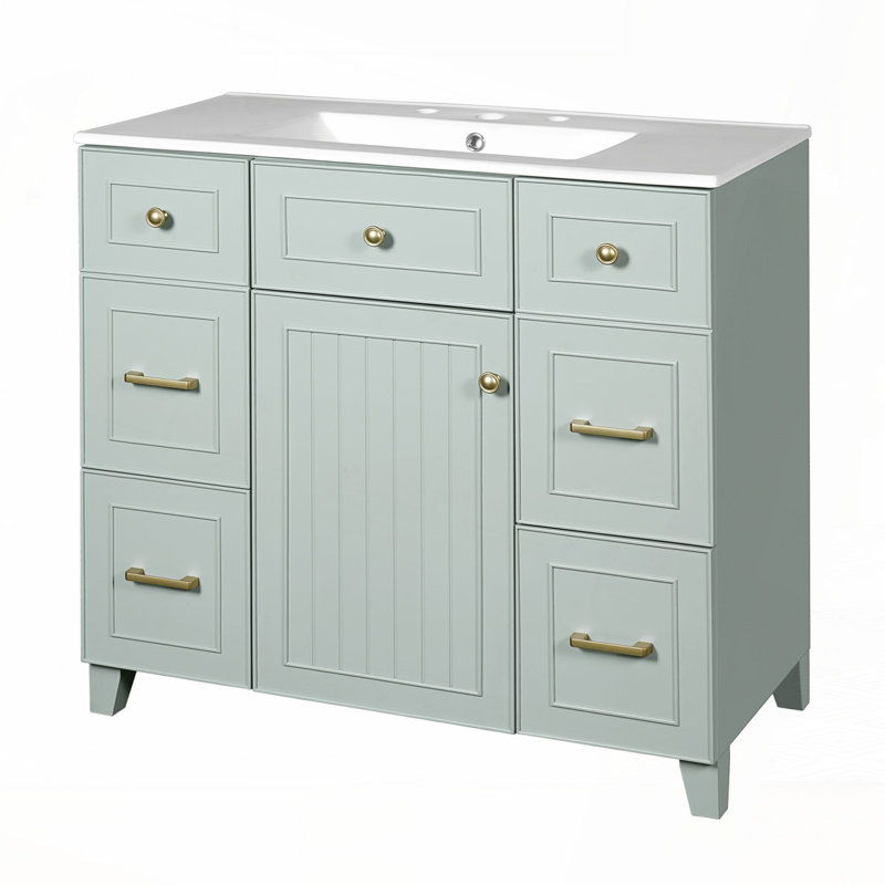 Meuble-lavabo 36 po avec lavabo en céramique