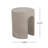 Outdoor MGO Round With U-Shape Side Table