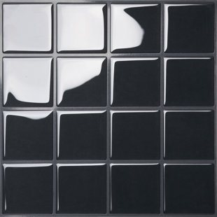 Carreau de mosaïque en pvc à écorce en pvc 10 po x 10 po