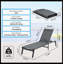 Chaise longue pour patio extérieur, chaise longue inclinable réglable à 5 positions, respirante et durable pour les bains de soleil, la piscine et la cour