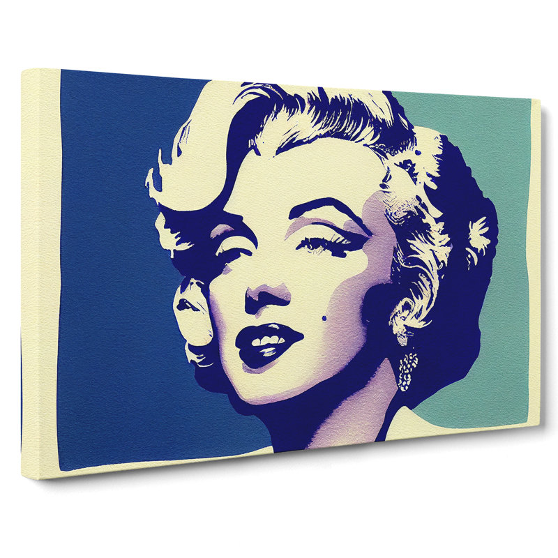 Pop Art Marilyn Monroe Vol.7 Abstract - Wrapped Canvas, 50cm H x 76cm W x 3cm D
