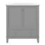 Ensemble de meuble-lavabo 30 po avec lavabo, armoire de rangement multifonctionnelle avec tiroir et portes d'armoire, structure solide et panneau de fibres à densité moyenne-453055669