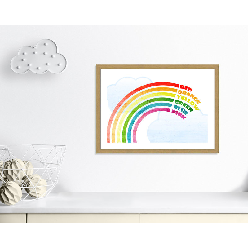 Art sur toile, couleurs, H 34,5 po x l 24,5 po x P 0,6 po, Cadre en chêne