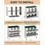 6-Compartment Galvanized Steel Chicken Nesting Box – Front Access Roll-Away Tray, Easy Wall Mount, with 6 Training Eggs for Backyard Coop-49331998