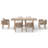 Rectangular Outdoor Dining Set With Cushions