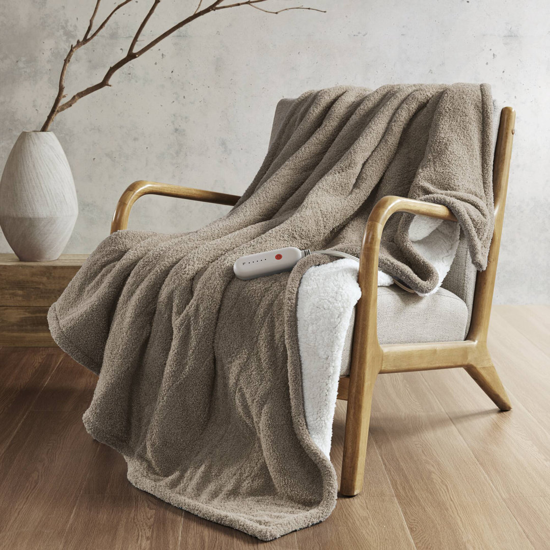 Amira Dream Soft Heated Throw Sharper Image 