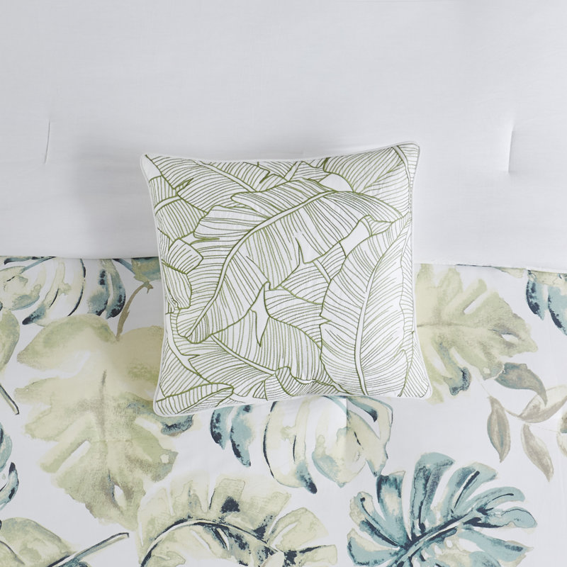 Lorelai 100% Cotton Percale 6-Piece Full Comforter Set, Full Comforter + 5 Additional Pieces