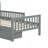 Wood Platform Bed with Guardrails on Both Sides and Two Storage Drawers-397241833-393769954
