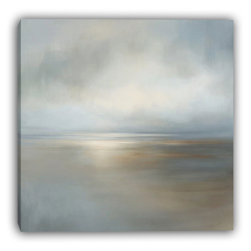 «Distant Coast», art mural sur toile tendue, L 40 po x H 40 po x P 1,5 po