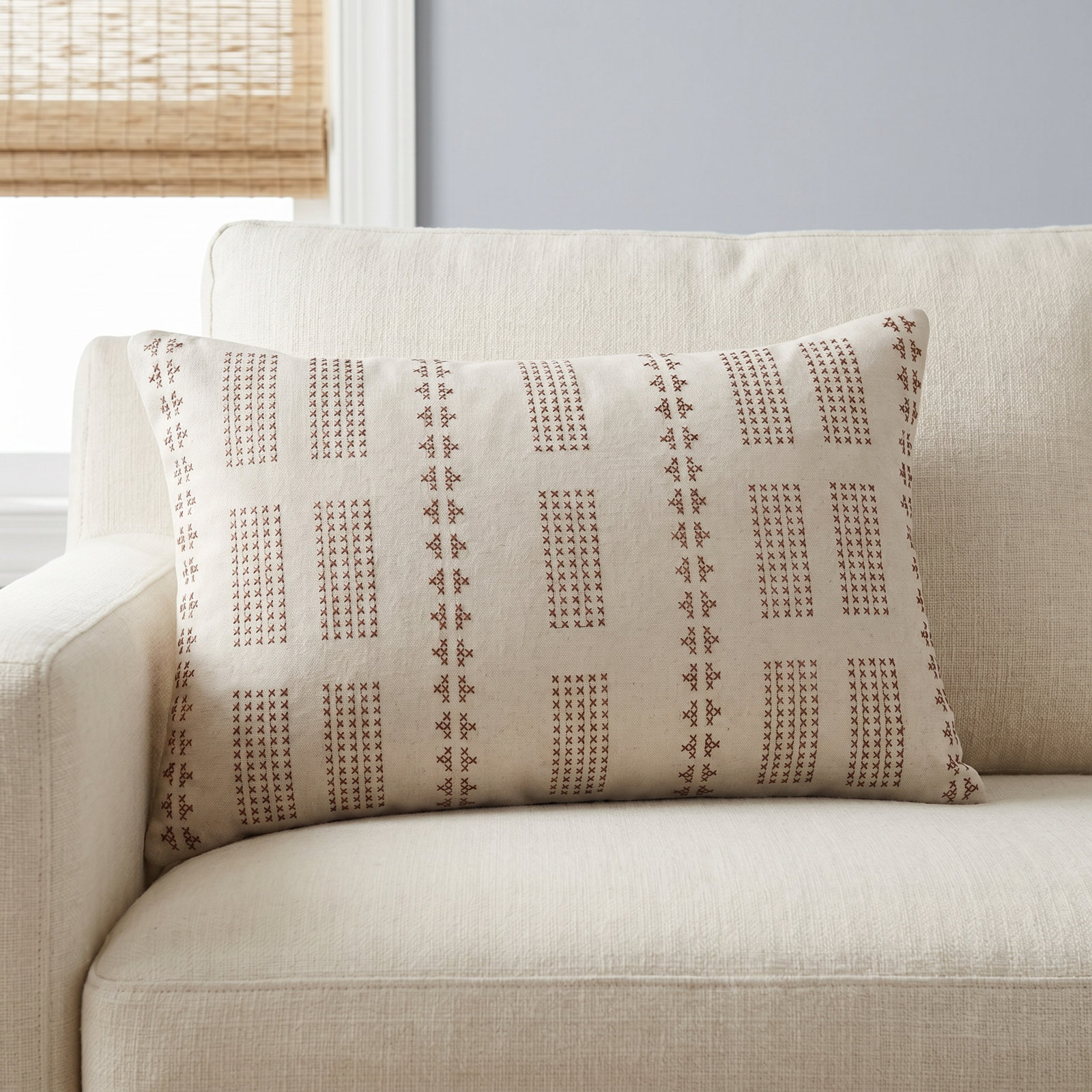 Jean Stoffer x Loloi Thomas 21" x 13" Pillow Cover, Polyester/Polyfill