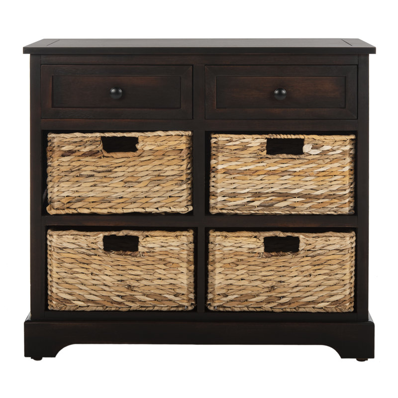 Marc 2 Drawer 76.2Cm W Solid Wood Chest Of Drawers, Brown