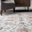 Tapis floral rouge / bleu Kitt-1048970611