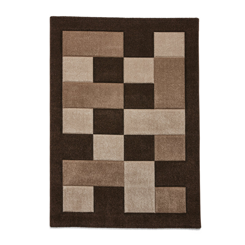 Avawatz area rug Machine Woven Brown, Rectangle 120 x 170cm