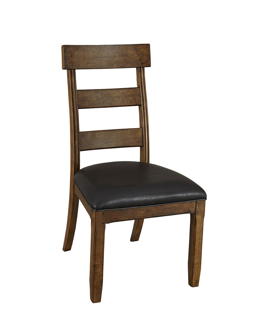 Billings 18.9'' H Faux Leather Upholstered Side Chair (Set of 2) Loon Peak®