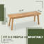 Banc d'extérieur en bois massif-1427074782