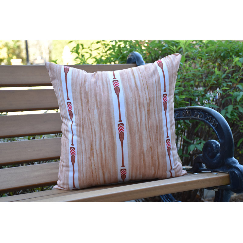 Housse et insert de coussin décoratif carré Nantucket, Ivoire, 20 po x 20 po