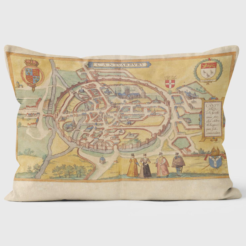 Map of Canterbury 1 British Library Cushion