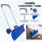 37" Wheeled Snow Pusher, Reversible Blade, Ergonomic Handle, Back-saver Design