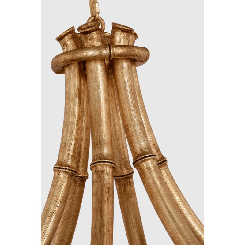 Alana 39" Chandelier, Gilded Plaster