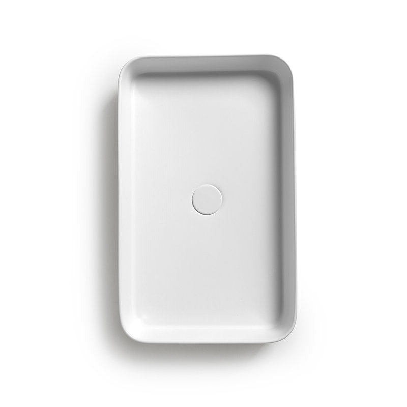 Mood 25.6'' L Bathroom Sink, Glossy White