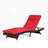 Outdoor Wicker Long Reclining  Lounge Chair Set of 2-1698292682