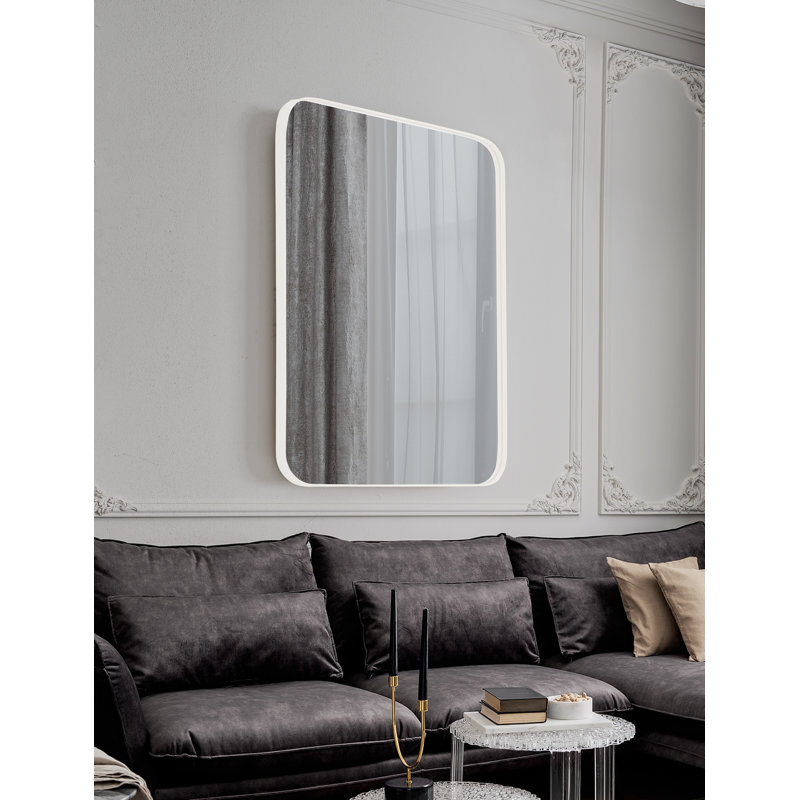Miroir de salle de bain Duesbury, 30 po x 22 po, Blanc