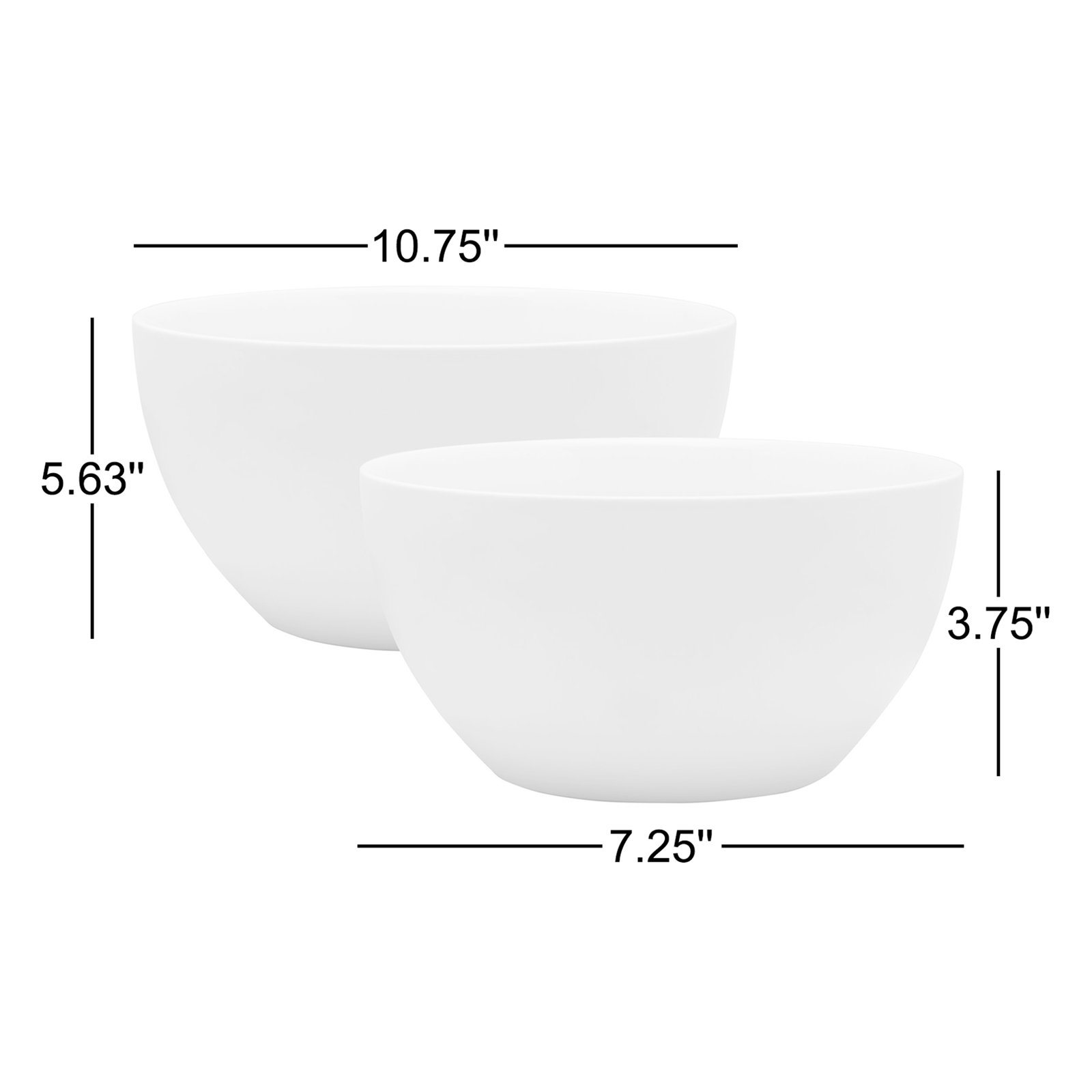 Max 2-Piece Porcelain Serving Bowl Set