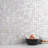 Noburu 1" x 1" Seashell Grid Mosaic Wall Tile-36948581
