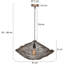 Aubreah 1 - Light Antique Bronze Unique/Statement Pendant