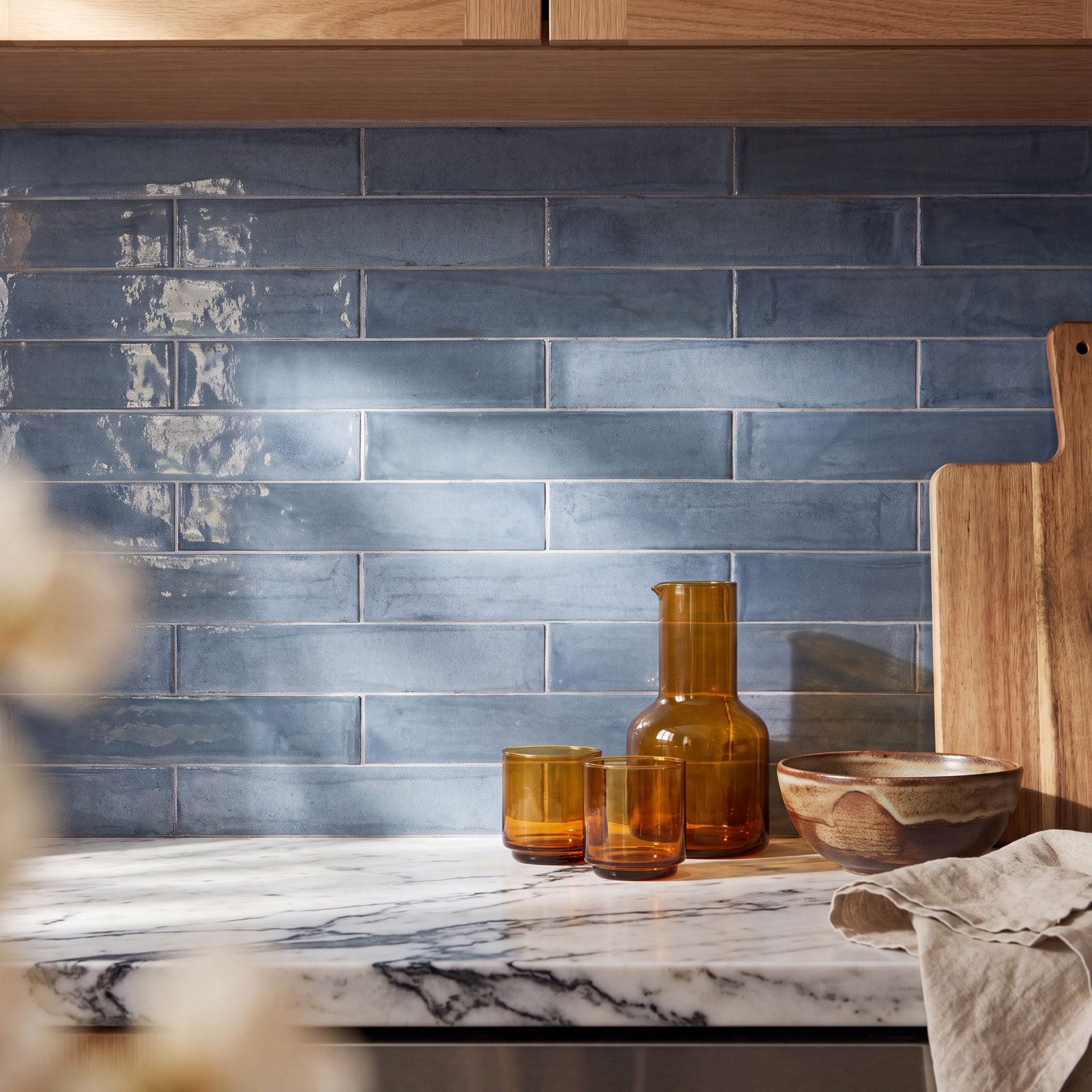 Tint 3" x 16" Porcelain Subway Wall Tile, Blue