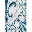 Décoration murale médaillon carré blanc en relief Fleur De Lis