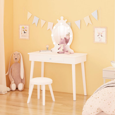 Kids Vanity Table And Chair Set