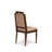 9-piece Dining Room Set consists of a Dining Table and 8 Beige PU Leather Kitchen Chairs with High Back-Antique Walnut Finish-2147408424-2147408428-2117482700