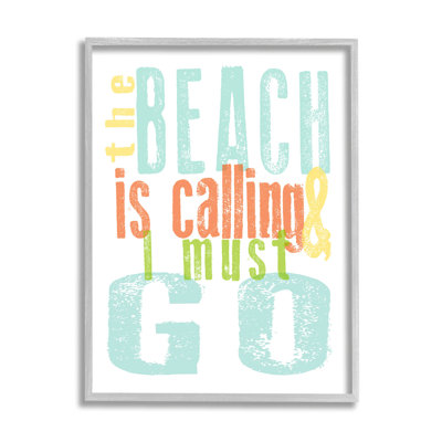 «Beach Is Calling I Must Go», art de la giclée par Alli Rogosich