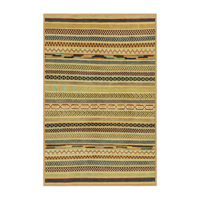 Tapis décoratif multicolore à motif abstrait