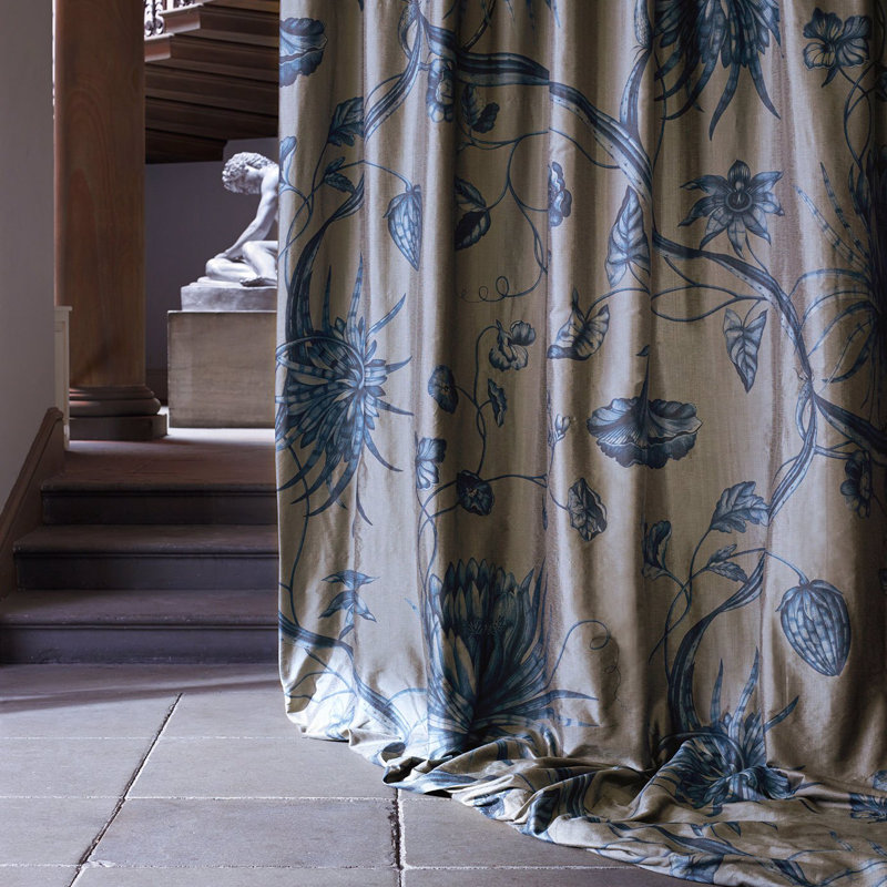 Phaedra Fabric, Prussian Blue