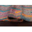 Tapis oriental à chevrons marocain noué à la main 8 x 11
