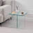 Tempered Glass SideTable, Small Tea Table, Night Stand Tempered Glass Sofa Table-461837384