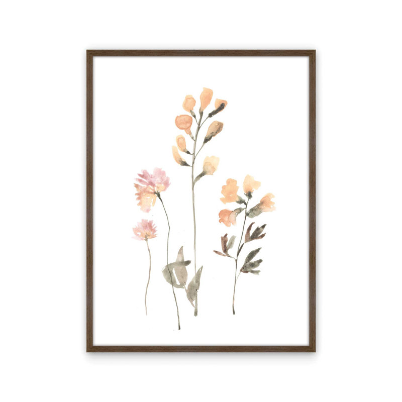 «Sunny Botanical» par Dogwood, L 12 po x H 16 po, Brun, Impression encadrée